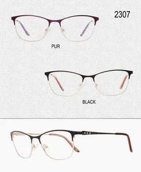 2022 Visoke Kakovosti Vintage Kovinskih Očal Okvir Ženske Slog Jasno, Leče Očala 3