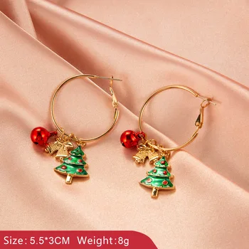 2022 Ženska Uhan Nastavite Božič Nakit Korejski Modni Dodatki Božično Drevo Romantično In Lepe Počitnice Nakit Trgovini 2