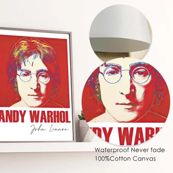 2023 Božič Andy Warhol Santa Claus Steno Pop Art Platno Slikarstvo Nordijska Plakati In Tisk Stenskih Slik, Dnevna Soba Dekor 3