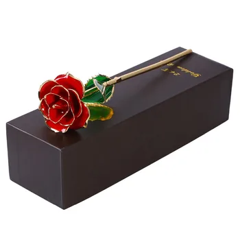 24k pozlačeni Rose Cvet z darilom Pakiranje Škatle Za Rojstni dan, materinski Dan, Obletnice, Valentinovo Darilo, Darilo za Rojstni dan