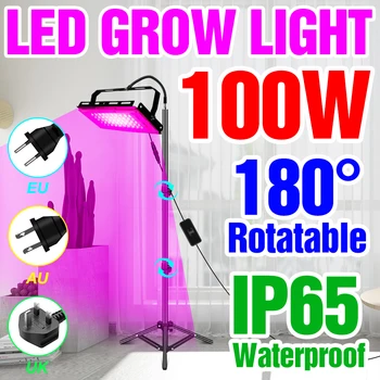 25 W 50 W 100W Rastlin Lučka Celoten Spekter LED Grow Light Toplogrednih LED Phytolamp Za Sadike Hydroponics Zelenjave Raste Šotor