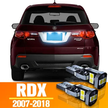2pcs LED Žarnice registrske Tablice Dodatki Za Acura RDX 2007 2008 2009 2010 2011 2012 2013 2014 2015 2016 2017 2018