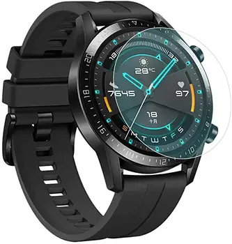 2pcs/veliko Kaljeno Steklo za Huawei Watch GT 2 (46mm) Zaslon Patron Eksplozije Dokaz Zaščitno folijo