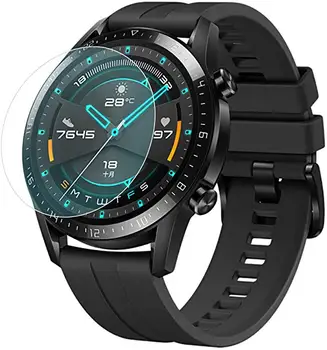2pcs/veliko Kaljeno Steklo za Huawei Watch GT 2 (46mm) Zaslon Patron Eksplozije Dokaz Zaščitno folijo 2