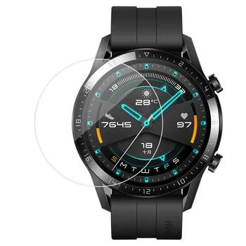 2pcs/veliko Kaljeno Steklo za Huawei Watch GT 2 (46mm) Zaslon Patron Eksplozije Dokaz Zaščitno folijo 5