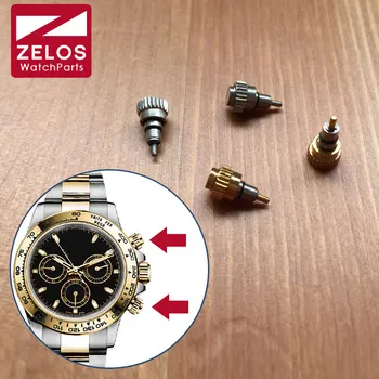 2pieces/set nepremočljiva watch vijak pritisni gumb krono za Rolex RLX Cosmograph Daytona watch 116520 116515 116500 deli orodja