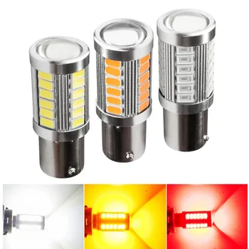 2X LED Žarnice 5730 CanBus Žarnice Povratne Vključite Opozorilne Luči Avtomobila Rep Žarnica Zavorne Luči za Dnevno Vožnjo