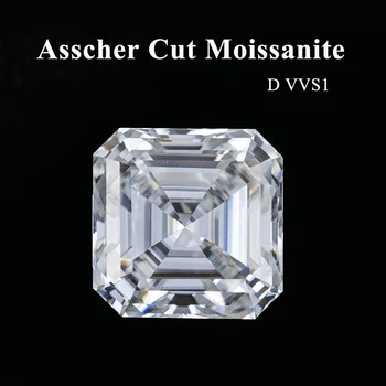 3-11 mm Asscher Cut Moissanite Izgubijo Kamen D Barvo VVS1 Lab Zrasla Moissanite Diamanti Debelo DIY Nakit Dodatki