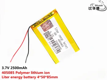 3,7 V 2500mAh 405085 Litij-Polymer Li-Po baterija li ionska Baterija za Polnjenje Lipo celic Za interfonski GPS GPS igrače Tahografske 2