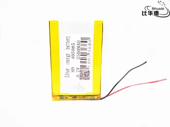 3,7 V 2500mAh 405085 Litij-Polymer Li-Po baterija li ionska Baterija za Polnjenje Lipo celic Za interfonski GPS GPS igrače Tahografske 3