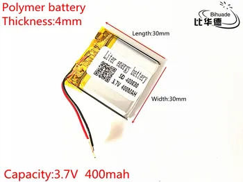 3,7 V 400mAh 403030 Litij-Polymer Li-Po baterija li ionska Baterija za Polnjenje celic Za Mp3, MP4 MP5