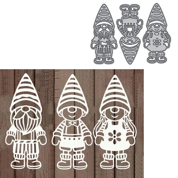 3 Lepe Gnomes Dekorativni Okrasni Papercard Obrti Die 2021 Malo Ljudi Dekoracijo Diy Scrapbooking Album Papir, Kartice