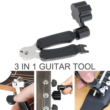 3 v 1 Kitaro Peg Niz Navijalec + String Pin Puller + String Rezalnik Kitaro Komplet orodij Večfunkcijsko Kitare Dodatki