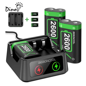 3 x2600mAh Akumulatorske Baterije Za Xbox Serije X/S /Xbox Eno S/X Brezžični Controle Za Xbox Enem + USB Baterija Hitro Polnilnik