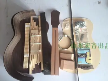 36inch GS Kitara DIY Komplet za Afriške Mahagoni Vratu Palisander Hrbtni Strani Ebony Fingerboard