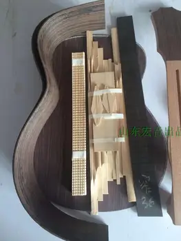 36inch GS Kitara DIY Komplet za Afriške Mahagoni Vratu Palisander Hrbtni Strani Ebony Fingerboard 1
