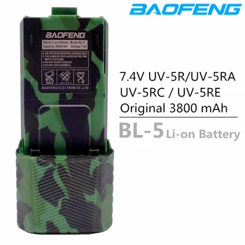 3800mAh Baofeng Walkie Talkie Baterijo BL-5 Polnilne Li-on Baterija za dvosmerni Radijski UV5RA UV5R UV5RE Plus F8+ Ham Radio