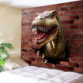 3D Dinozaver Film Tapiserija, Soba Steni Visi Dormitorij Tapiserija Umetnosti Doma Dekor Tapiserija, ki se Uporablja Namizni prt Kavč Pokrov