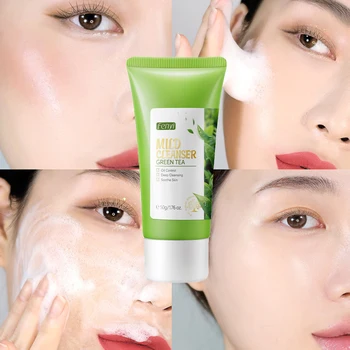 3Pcs Obraz Pranje Zeleni Čaj Moisturizing Facial Cleanser Piling, Čiščenje Olja Nadzor Obraza Grmišča Polepšajo Izdelek za Nego Kože