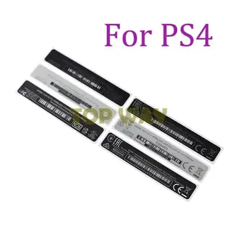 3PCS ZA PS4 ročaj črtnih kod, nalepk Za Playstation 4 PS4 Krmilnik ohišje Lupino Slim Nazaj Nalepke Etiketo Tesnila 4