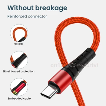 4 v 1 Kabel USB C napajalni Kabel Micro USB Kabel Za Polnjenje Huawei Xiaomi Samsung iPhone Lightning Kabel Podatkovni Kabel 2
