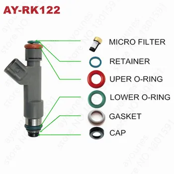 40sets Goriva napajanje kompleti za popravilo mikro filtri gume orings pokrove za Ford Avto Zamenjava servince kompleti (AY-RK122)