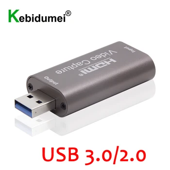 4K Video Kartico za Zajemanje HDMI-združljiv Z USB 3.0 2.0 HD 60Fps Grabežljivac Rekord za PS4 Igra DVD Videokamera Snemanje Živo