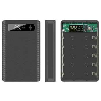5*18650 Baterije DIY Banka Primeru 5V Dvojno USB Z Digitalnim prikazom Podporo Hitri Polnilnik 18650 Baterijo Držalo za Polnjenje Box