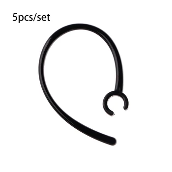 5 Kos Handfree 6,0 mm Luknjo Črno Plastično držalo za uho Uho Zanke Za Bluetooth Slušalke Slušalke Accessaries Zamenjava