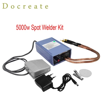 5000W Mini Spot Varilec Kit MachineDIY 18650 Baterijo Varjenje Orodij Prenosni Točkovno Varjenje Pero 0,15 MM, iz Niklja Trakovi
