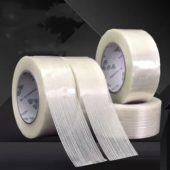 50M optični trak močno steklenimi vlakni trak visoke temperature odporen non-označevanje Industrijsko Vezalni Embalaža Določen Pečat trak