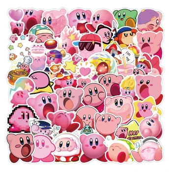 50PCS Roza Pokemon Nalepke Kirby Estetske Risank Anime Grafiti Pegatinas Kovček Kovček Kitara Nepremočljiva Naklejki