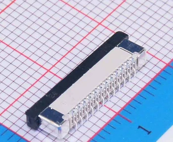 50Pcs/veliko Vertikalni Tip 0,5 mm 24P FFC FPC Vtičnico 0,5 mm Igrišču 24Pin Prilagodljiv Ravno Priključek za Kabel