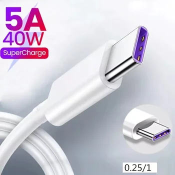 5A USB Tip C Kabel Za Huawei P20 Lite Čast 20 10 9 Pro Hitro Polnjenje Podatkov Kabel Za Xiaomi Redmi Opomba 8 7 Pro Tip-C Kabel