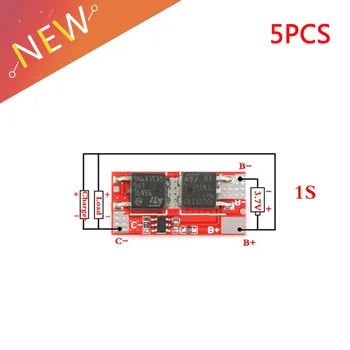5Pcs/veliko 10A BMS 1S 4,2 V PCB PCM BMS Polnilnik za Polnjenje Modul 18650 Li-ion Lipo 1 BMS Litijeve Baterije Zaščito Vezja