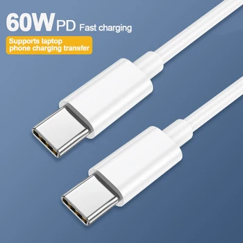 60 W USB C Do USB Tip C Kabel PD 5A Hitro Polnjenje Telefona Polnilnik, Kabel za Xiaomi Huawei Samsung IPad Pro MacBook Pro