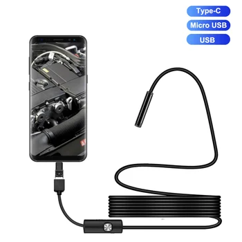 7.0 mm Tip-c Android USB-Endoskop Kamere Trdi Kabel PC Android Telefon Endoskop Cevi Tip C Endoskop Pregled Mini Kamera 0