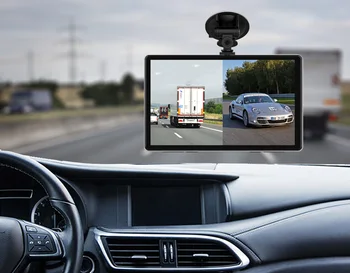 7 palčni 4g Dash Cam avto black box, Dvojno Objektiv wifi Android 8.1 1080P Kamera Snemalnik ADAS GPS Navigacija RAM 2G ROM 32 G avto Dvr 2