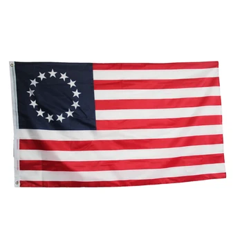 90 x 150 cm Betsy Ross NAS Zgodovina Zastave Krožne 13 Zvezda Zastava Poliester Dvojno Žico in Visoko Kakovost zda Banner NN036 4