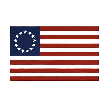 90 x 150 cm Betsy Ross NAS Zgodovina Zastave Krožne 13 Zvezda Zastava Poliester Dvojno Žico in Visoko Kakovost zda Banner NN036 5
