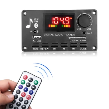 9V-12V Brezžična tehnologija Bluetooth 5.0, MP3 Odbor Avto Palyer 2x40W Ojačevalnik USB TF FM Radio Modul Za Avto Avdio DIY Komplet Zvočnikov 5