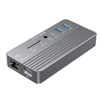 ACASIS USB-C HUB 10 V 1 Razširitveno Postajo Za M. 2 NVME In SATA NGFF SSD S HDMI Podpora 8TB Za Windows/MAC/IPAD
