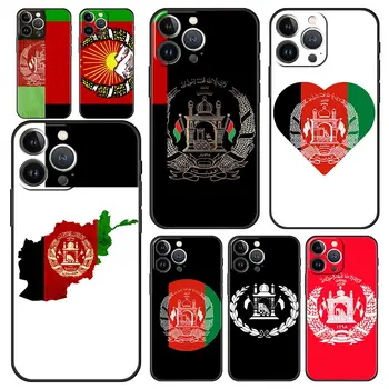 Afganistanski Afganistan Zastavo Luksuzni Primeru Telefon Za iPhone 13 14 12 11 Pro MAX XR X SE XS 7 8 Plus iPhone13 14 Mini Črni Pokrov Lupini