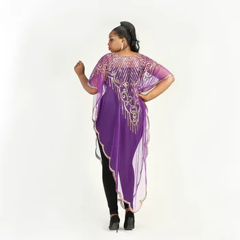 Afriške Obleke za Ženske 2021 Poletje Afriške Ženske Sequined Plus Velikost Majice Obleko Afriška Oblačila 4