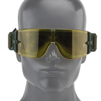 Airsoft Taktično Očala Vojaško Streljanje Buljiti za Moške, Ženske, motorno kolo, Paintball Zaščite Kozarcev Ustreza Taktično Čelada 1