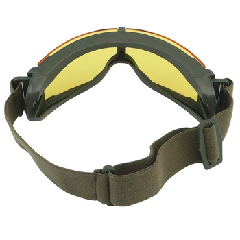 Airsoft Taktično Očala Vojaško Streljanje Buljiti za Moške, Ženske, motorno kolo, Paintball Zaščite Kozarcev Ustreza Taktično Čelada 5