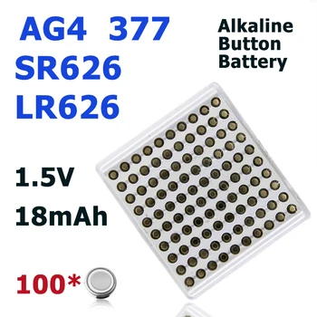 Alkalne Gumb Baterija AG4 LR626 377 SR626SW, 1,5 V, Primerna Za gledanje Igrače, Daljinsko upravljanje igrača