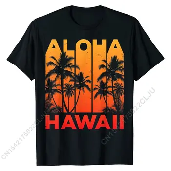 Aloha Havajih Havajskem Otoku T Shirt Letnik 1980 Throwback T-Shirt po Meri Moških Vrh Oblikovalec Bombaž Majica s kratkimi rokavi po Meri