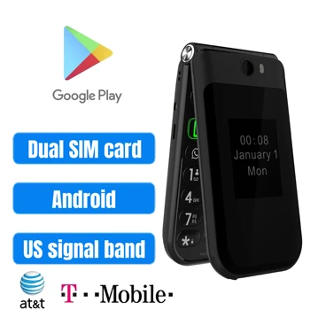 Ameriški Model 4G Android 8 MTK 6739, Zaslon na Dotik, Filp Pametni Telefon, Wifi Za 2,8 Palčni 1GB + 8GB 0