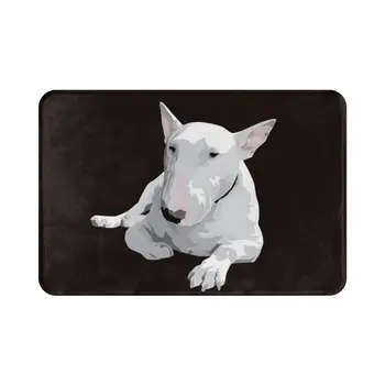Angleški Bull Terier Preproga Preprogo preprogo Mat Footpad Poliester Anti-slip prah-proo Hodnik, Kuhinja, Spalnica, balkon, wc, 40*60